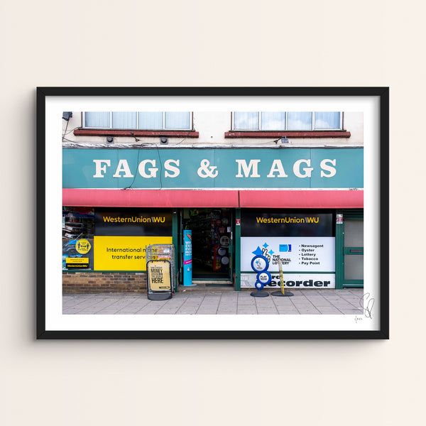 Fags and Mags, London. 2020