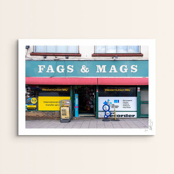 Fags and Mags, London. 2020
