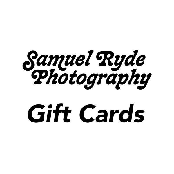 Samuel Ryde Photography Gift Card - Samuel Ryde Fine Art Phototography